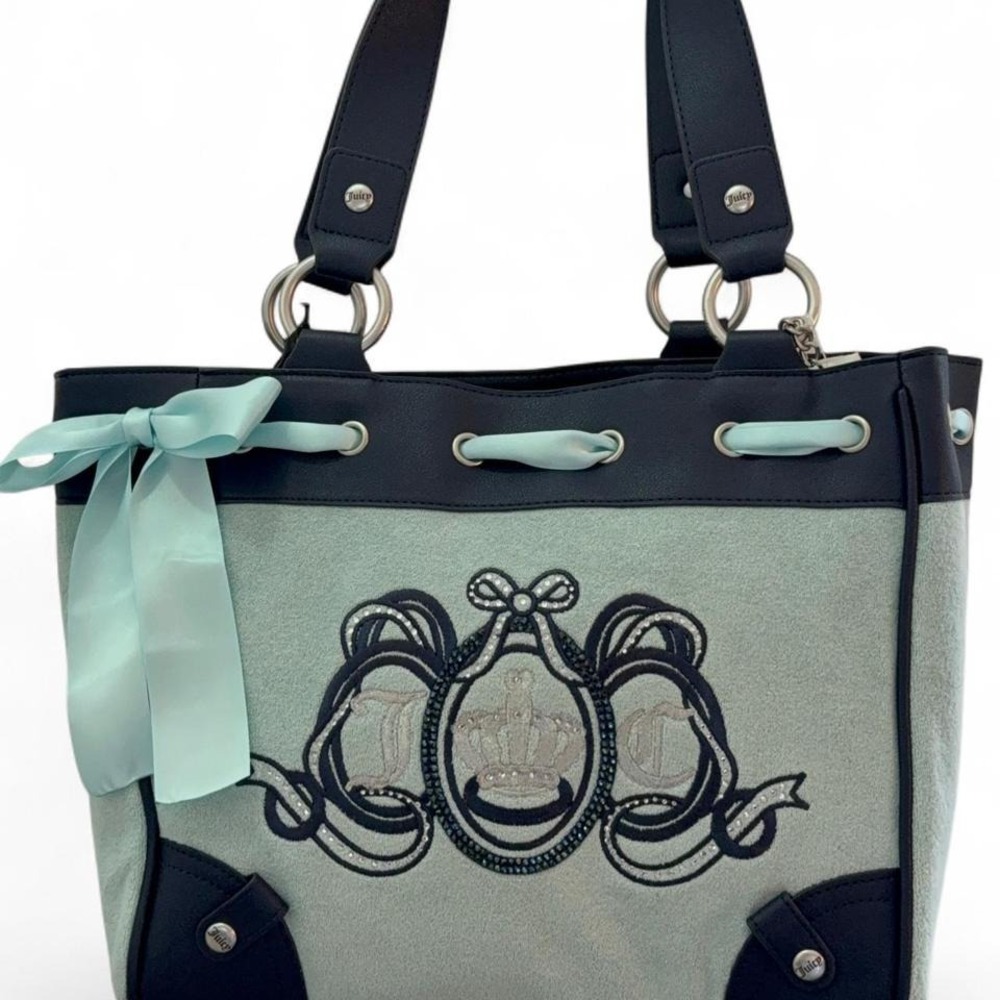 Customized Juicy Couture Blue toned and Navy‎ Daydreamer bag